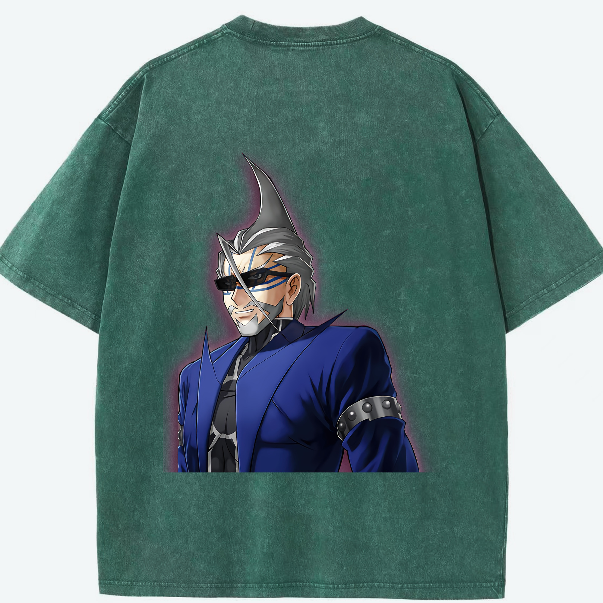 （画像用） 遊☆戯☆王 Yu-Gi-Oh! 綿100% ヴィンテージ風 半袖Tシャツ（背面プリント）